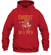 Load image into Gallery viewer, Marvel Spider Man Caught In A Web Halloween Hooded Sweatshirt
