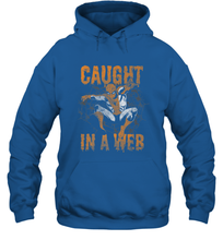 Load image into Gallery viewer, Marvel Spider Man Caught In A Web Halloween Hooded Sweatshirt
