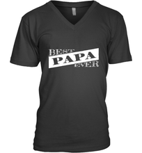 Load image into Gallery viewer, Best Papa Ever  Father's Day Men's V-Neck

