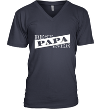 Load image into Gallery viewer, Best Papa Ever  Father's Day Men's V-Neck
