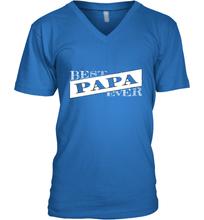 Load image into Gallery viewer, Best Papa Ever  Father's Day Men's V-Neck
