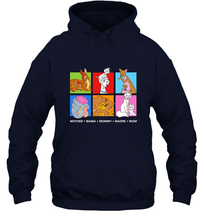 Load image into Gallery viewer, Disney Characters Colorful Mother's Day Hooded Sweatshirt
