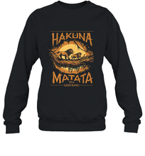 Load image into Gallery viewer, Disney The Lion King Live Action Hakuna Matata Sunset Poster Crewneck Sweatshirt
