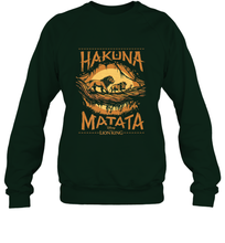 Load image into Gallery viewer, Disney The Lion King Live Action Hakuna Matata Sunset Poster Crewneck Sweatshirt
