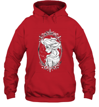Load image into Gallery viewer, Disney Frozen Elsa Sketch Portrait Snowflakes Hooded Sweatshirt
