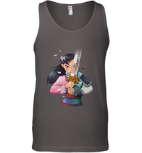 Load image into Gallery viewer, Disney Mulan Anime Half Girl Half Warrior Men's Tank Top
