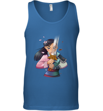 Load image into Gallery viewer, Disney Mulan Anime Half Girl Half Warrior Men's Tank Top
