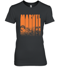 Load image into Gallery viewer, Marvel Avengers Halloween Logo Character Stencil Women's Premium T-Shirt

