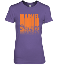 Load image into Gallery viewer, Marvel Avengers Halloween Logo Character Stencil Women's Premium T-Shirt
