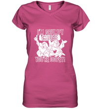 Load image into Gallery viewer, Disney Snow White Grumpy Cause You're Dopey Women's V-Neck T-Shirt
