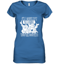 Load image into Gallery viewer, Disney Snow White Grumpy Cause You're Dopey Women's V-Neck T-Shirt

