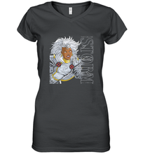 Load image into Gallery viewer, Marvel X Men They Call Me Storm 90s Retro Women's V-Neck T-Shirt
