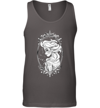 Load image into Gallery viewer, Disney Frozen Elsa Sketch Portrait Snowflakes Men's Tank Top
