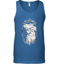 Load image into Gallery viewer, Disney Frozen Elsa Sketch Portrait Snowflakes Men's Tank Top

