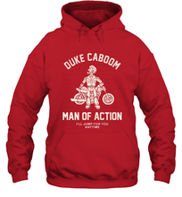 Load image into Gallery viewer, Disney Pixar Toy Story Duke Caboom Man Of Action Hooded Sweatshirt

