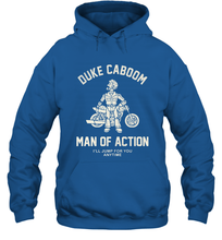 Load image into Gallery viewer, Disney Pixar Toy Story Duke Caboom Man Of Action Hooded Sweatshirt
