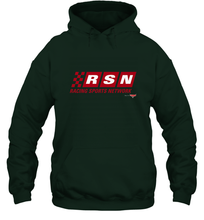 Load image into Gallery viewer, Disney Pixar Cars Racing Sports Network Logo Hooded Sweatshirt
