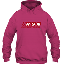Load image into Gallery viewer, Disney Pixar Cars Racing Sports Network Logo Hooded Sweatshirt
