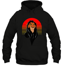 Load image into Gallery viewer, Disney Lion King Retro Scar Striped Portrait Hooded Sweatshirt
