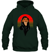 Load image into Gallery viewer, Disney Lion King Retro Scar Striped Portrait Hooded Sweatshirt
