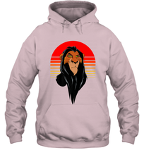 Load image into Gallery viewer, Disney Lion King Retro Scar Striped Portrait Hooded Sweatshirt
