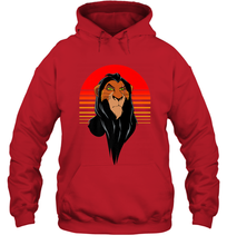 Load image into Gallery viewer, Disney Lion King Retro Scar Striped Portrait Hooded Sweatshirt
