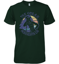 Load image into Gallery viewer, Disney Moana The Ocean Connects Us Sunset Men's Premium T-Shirt

