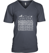 Load image into Gallery viewer, Disney Lion King Geometric Title Logo Men's V-Neck
