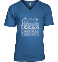 Load image into Gallery viewer, Disney Lion King Geometric Title Logo Men's V-Neck
