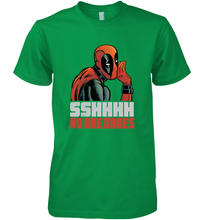 Load image into Gallery viewer, Marvel Deadpool SHHH No One Cares Whisper Men's Premium T-Shirt
