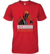 Load image into Gallery viewer, Marvel Deadpool SHHH No One Cares Whisper Men's Premium T-Shirt
