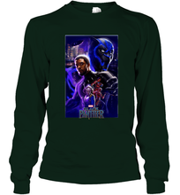 Load image into Gallery viewer, Marvel Black Panther Movie Wakanda Purple Poster Long Sleeve T-Shirt
