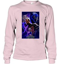 Load image into Gallery viewer, Marvel Black Panther Movie Wakanda Purple Poster Long Sleeve T-Shirt
