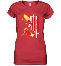 Load image into Gallery viewer, Marvel Captain Marvel Carol Danvers Women's V-Neck T-Shirt
