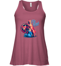 Load image into Gallery viewer, Marvel Captain Marvel Fly High Goose Cat Women's Racerback Tank

