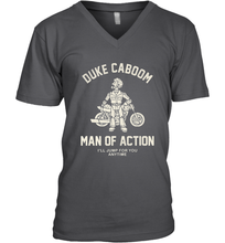 Load image into Gallery viewer, Disney Pixar Toy Story Duke Caboom Man Of Action Men's V-Neck
