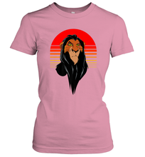 Load image into Gallery viewer, Disney Lion King Retro Scar Striped Portrait Women's T-Shirt
