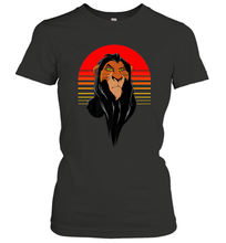 Load image into Gallery viewer, Disney Lion King Retro Scar Striped Portrait Women's T-Shirt
