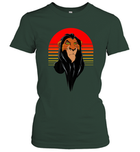 Load image into Gallery viewer, Disney Lion King Retro Scar Striped Portrait Women's T-Shirt
