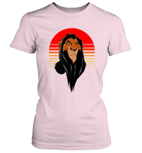 Load image into Gallery viewer, Disney Lion King Retro Scar Striped Portrait Women's T-Shirt
