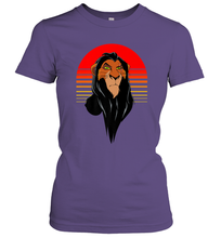 Load image into Gallery viewer, Disney Lion King Retro Scar Striped Portrait Women's T-Shirt
