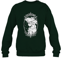 Load image into Gallery viewer, Disney Frozen Elsa Sketch Portrait Snowflakes Crewneck Sweatshirt
