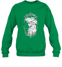 Load image into Gallery viewer, Disney Frozen Elsa Sketch Portrait Snowflakes Crewneck Sweatshirt
