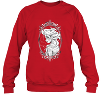 Load image into Gallery viewer, Disney Frozen Elsa Sketch Portrait Snowflakes Crewneck Sweatshirt
