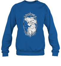 Load image into Gallery viewer, Disney Frozen Elsa Sketch Portrait Snowflakes Crewneck Sweatshirt
