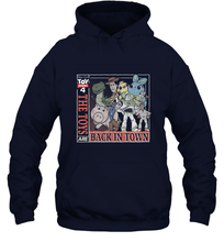 Load image into Gallery viewer, Disney Pixar Toy Story 4 Toys Are Back In Town Hooded Sweatshirt

