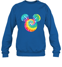 Load image into Gallery viewer, Disney Mickey Mouse Icon Rainbow Tie Dye Crewneck Sweatshirt
