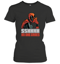 Load image into Gallery viewer, Marvel Deadpool SHHH No One Cares Whisper Women's T-Shirt
