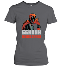 Load image into Gallery viewer, Marvel Deadpool SHHH No One Cares Whisper Women's T-Shirt
