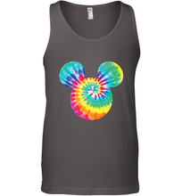 Load image into Gallery viewer, Disney Mickey Mouse Icon Rainbow Tie Dye Men's Tank Top
